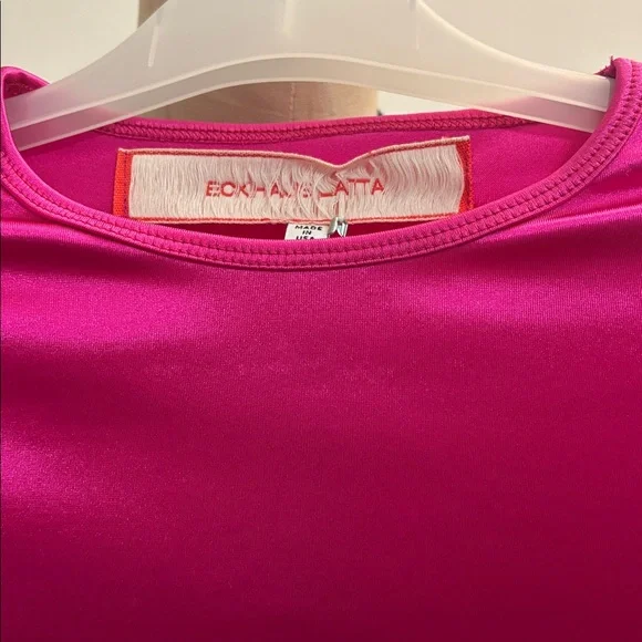 Eckhaus Latta NWT Pink Long Sleeve Dress - Picture 4 of 16